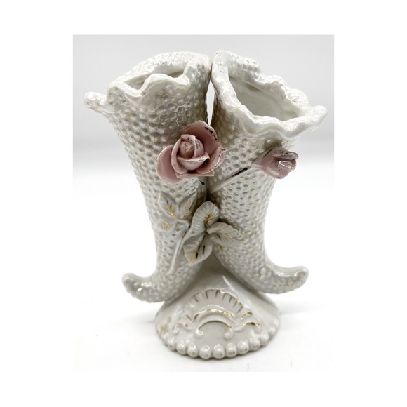 Thames 52/280 Triple Vase Roses Bud Vase Gold. - Picture 2 of 5